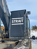 windshield protection with a corporate logo